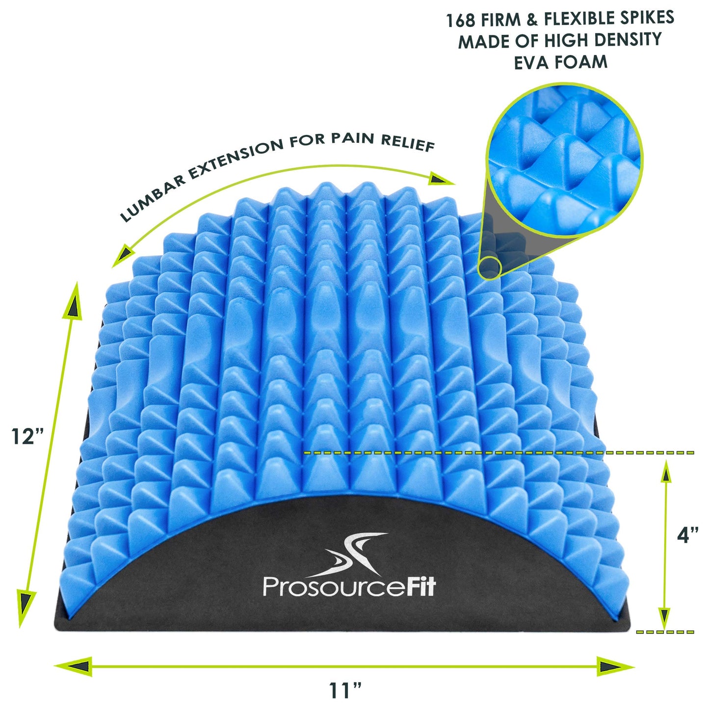 ProsourceFit Arched Back Stretching Spike Orthopedic